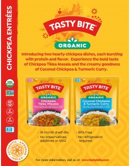 Organic Chickpea Entrees Sell Sheet 25 p